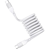 Кабель USB Type-C - USB Type-C, 1м, Momax Mag.Link Magnetic White (DC35W)