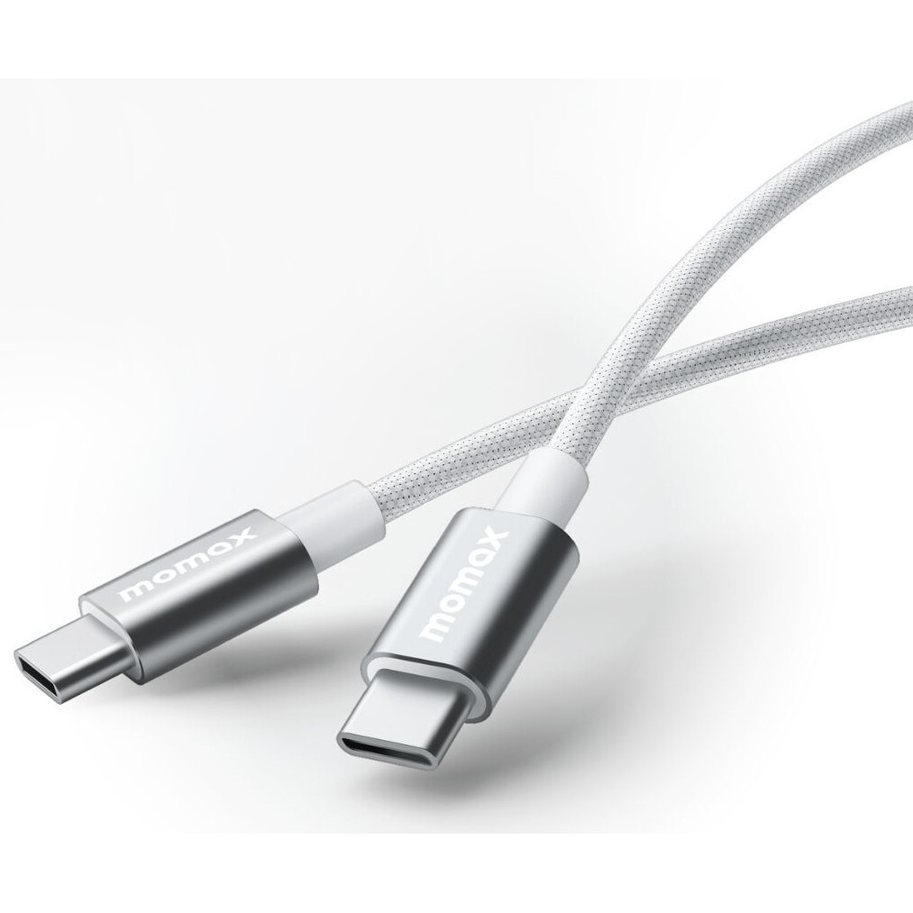 Кабель USB Type-C - USB Type-C, 1.5м, Momax Elite White (DC30W)