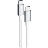 Кабель USB Type-C - USB Type-C, 1.5м, Momax Elite White (DC30W)