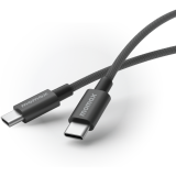 Кабель USB Type-C - USB Type-C, 1.5м, Momax Elite Black (DC30D)