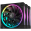 Вентилятор для корпуса DeepCool FL12 ARGB Black (3 шт.) - FL12-3 IN 1