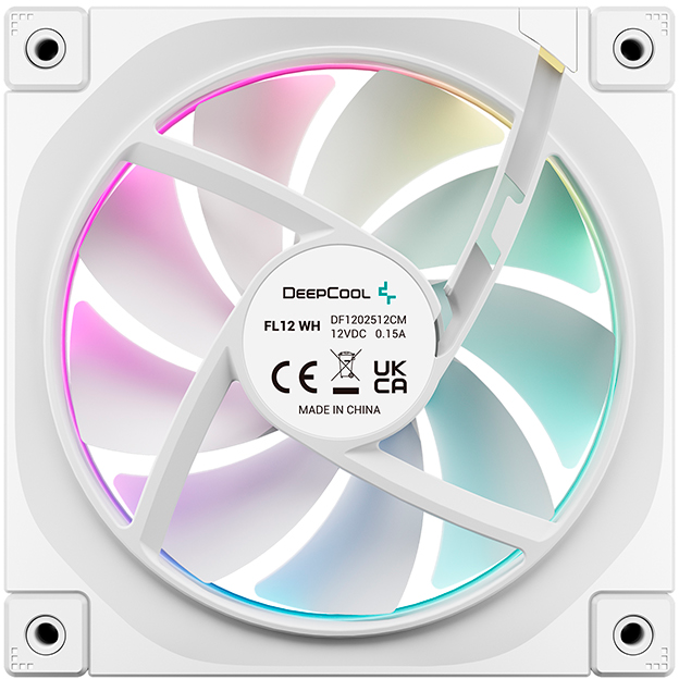 Вентилятор для корпуса DeepCool FL12 WH (3 шт.) - FL12 WH-3 IN 1 - фото 6