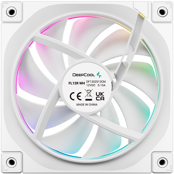 Вентилятор для корпуса DeepCool FL12R WH (3 шт.) - FL12R WH-3 IN 1 - фото 5