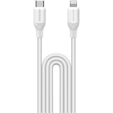 Кабель USB Type-C - Lightning, 1.2м, Momax 1-Link Flow LC White (DL53W)