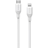 Кабель USB Type-C - Lightning, 1.2м, Momax 1-Link Flow LC White (DL53W)