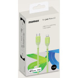 Кабель USB Type-C - Lightning, 1.2м, Momax 1-Link Flow LC Mint Green (DL53G)