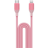 Кабель USB Type-C - Lightning, 1.2м, Momax 1-Link Flow LC Pink (DL53P)