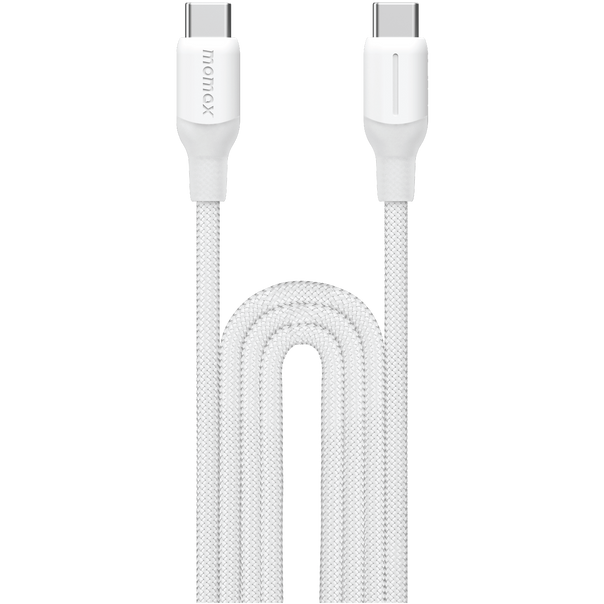 Кабель USB Type-C - USB Type-C, 2м, Momax 1-Link Flow White (DC25W)