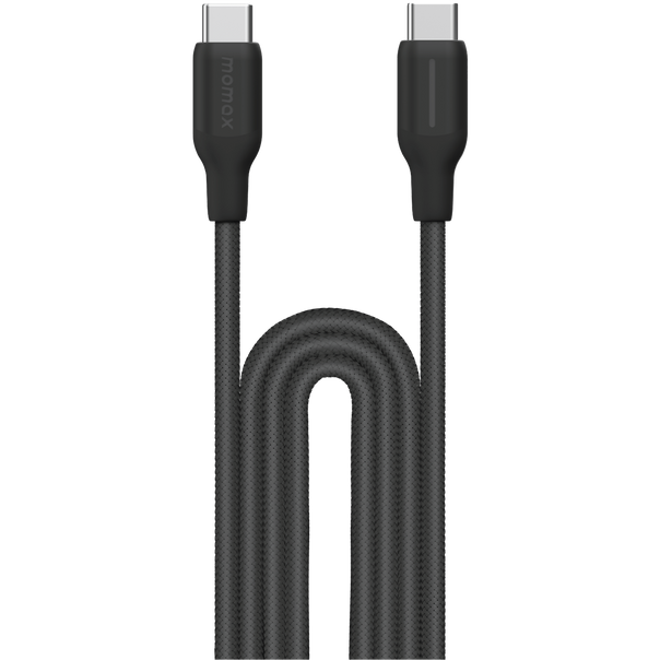 Кабель USB Type-C - USB Type-C, 2м, Momax 1-Link Flow Black (DC25D)