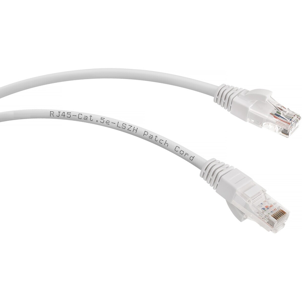 Патч-корд Cabeus PC-UTP-RJ45-Cat.5e-0.3m-WH-LSZH, 0.3м