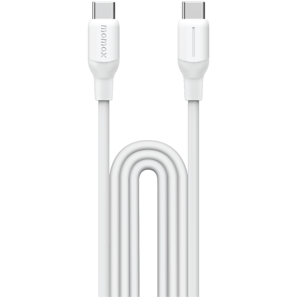 Кабель USB Type-C - USB Type-C, 1.2м, Momax 1-Link Flow White (DC23W)