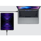Кабель USB Type-C - USB Type-C, 1.2м, Momax 1-Link Flow Black (DC23D)