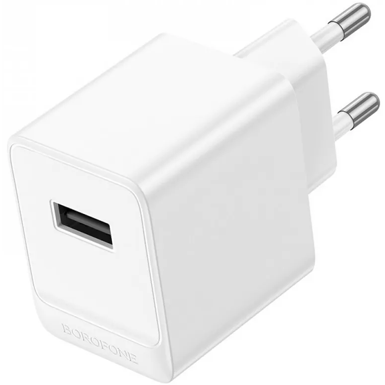Сетевое зарядное устройство Borofone BAS11A Erudite White - 6941991104602 - фото 2