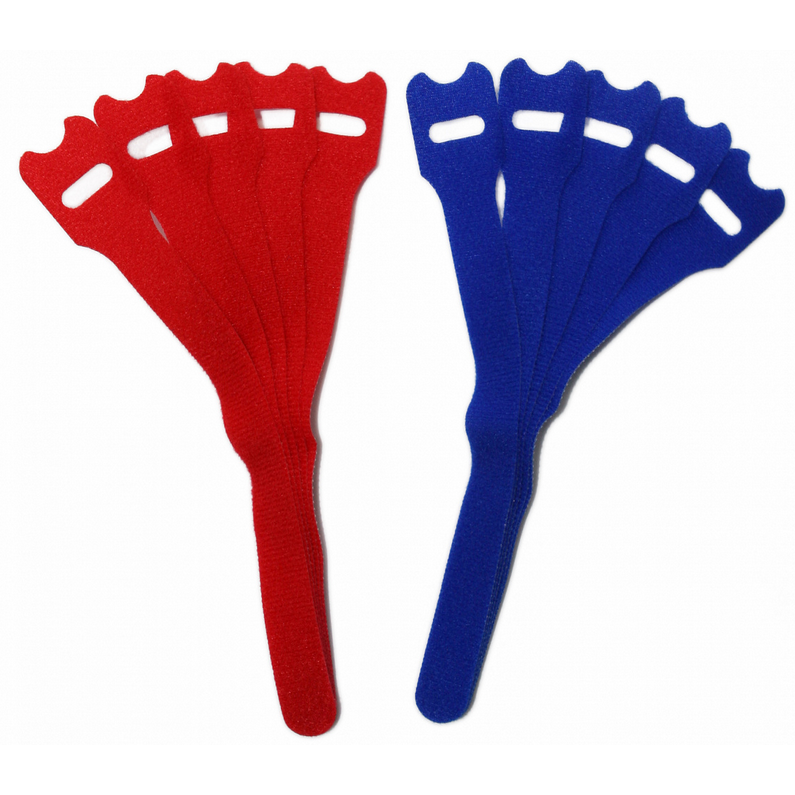 Кабельная стяжка Hyperline WASN-180-mix-10, 10 шт.