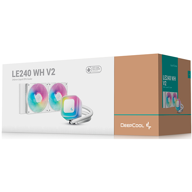 Система жидкостного охлаждения DeepCool LE240 WH V2 - R-LE240-WHAMMN-G-2 - фото 6