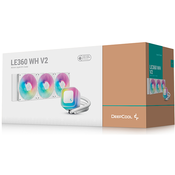 Система жидкостного охлаждения DeepCool LE360 WH V2 - R-LE360-WHAMMN-G-2 - фото 6