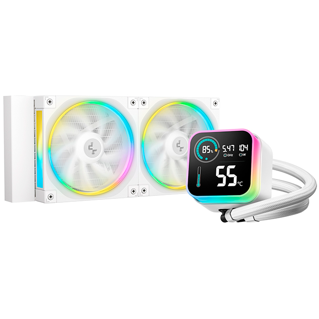 Система жидкостного охлаждения DeepCool LQ240 WH
