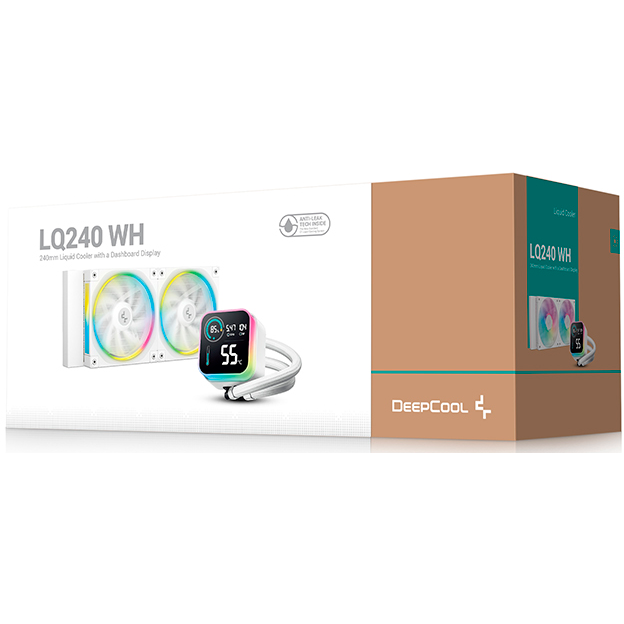 Система жидкостного охлаждения DeepCool LQ240 WH - R-LQ240-WHDSMC-G-1 - фото 6