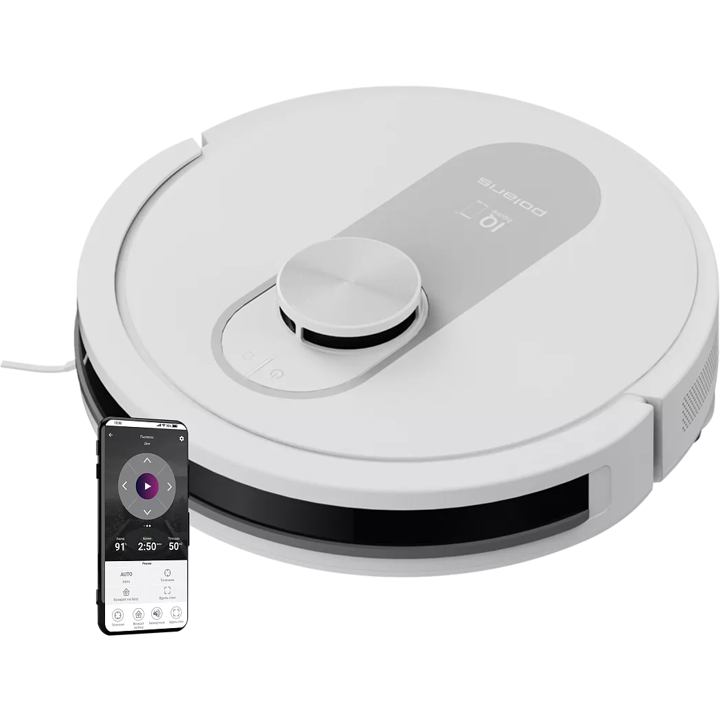 Робот-пылесос Polaris PVCR 4250 Wi-Fi IQ Home White