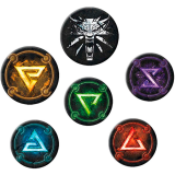 Значок ABYstyle The Witcher Badge Pack Signs (ABYACC441)