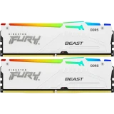 Оперативная память 32Gb DDR5 6000MHz Kingston Fury Beast White RGB (KF560C30BWEAK2-32) (2x16Gb KIT)