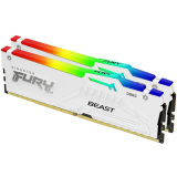 Оперативная память 32Gb DDR5 6000MHz Kingston Fury Beast White RGB (KF560C30BWEAK2-32) (2x16Gb KIT)