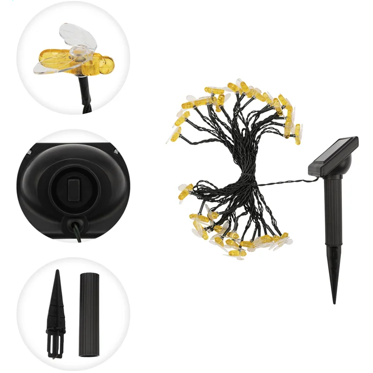 Гирлянда Lamper Янтарные Пчелы 5.8м - 602-252 - фото 3