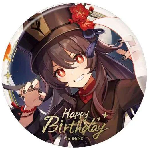 Значок miHoYo Genshin Impact Ху Тао Hu Tao Moment of Syzygy (6942421130062)