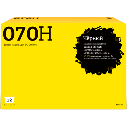 Картридж T2 TC-C070H Black