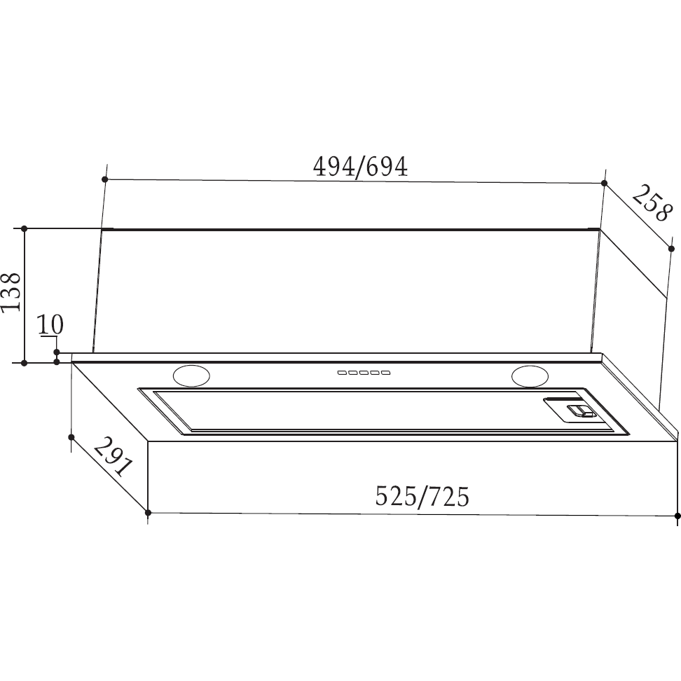 Вытяжка Weissgauff FIONA 60 BL - 433179 - фото 8