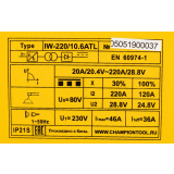 Сварочный аппарат CHAMPION IW-220/10.6ATL