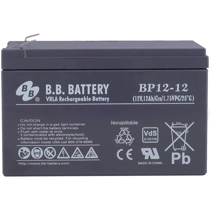 Аккумуляторная батарея B.B.Battery BP 12-12 - фото 2
