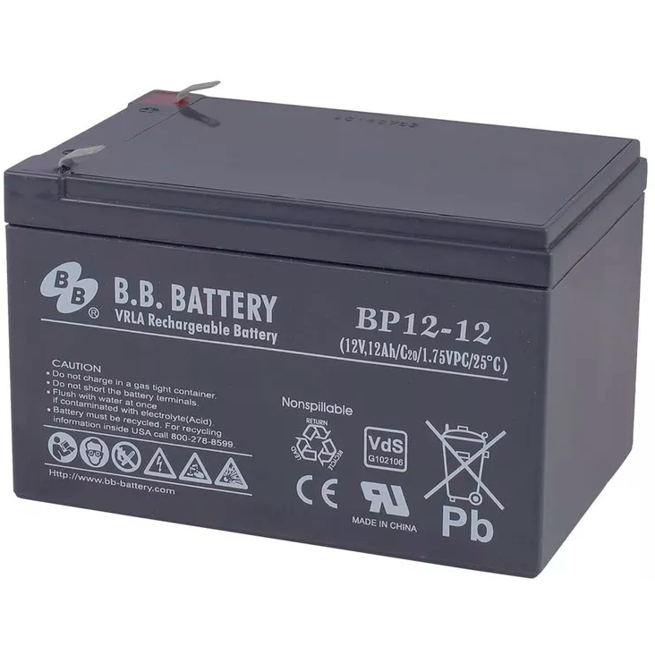 Аккумуляторная батарея B.B.Battery BP 12-12 - фото 3