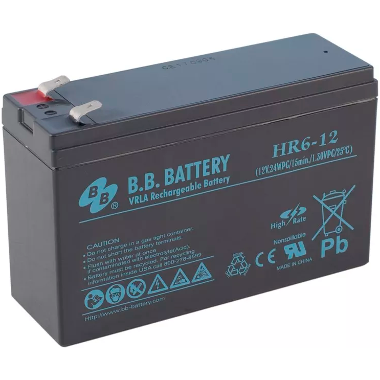 Аккумуляторная батарея B.B.Battery HR 6-12