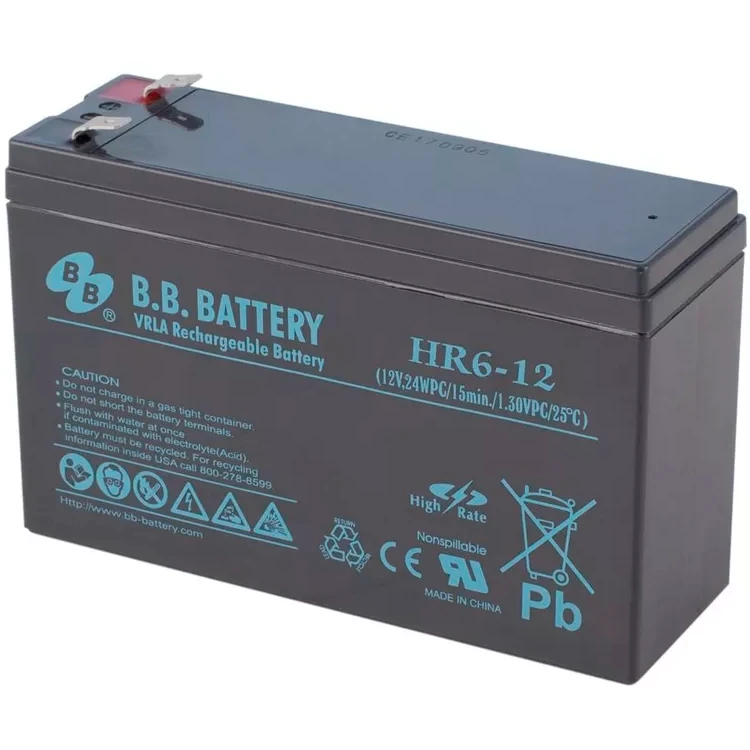 Аккумуляторная батарея B.B.Battery HR 6-12 - фото 2