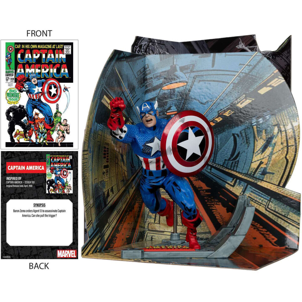 Фигурка McFarlane Toys Marvel Captain America №100 - 147773 - фото 3