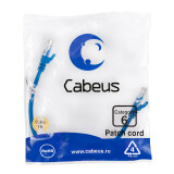 Патч-корд Cabeus PC-UTP-RJ45-Cat.6-0.3m-BL, 0.3м