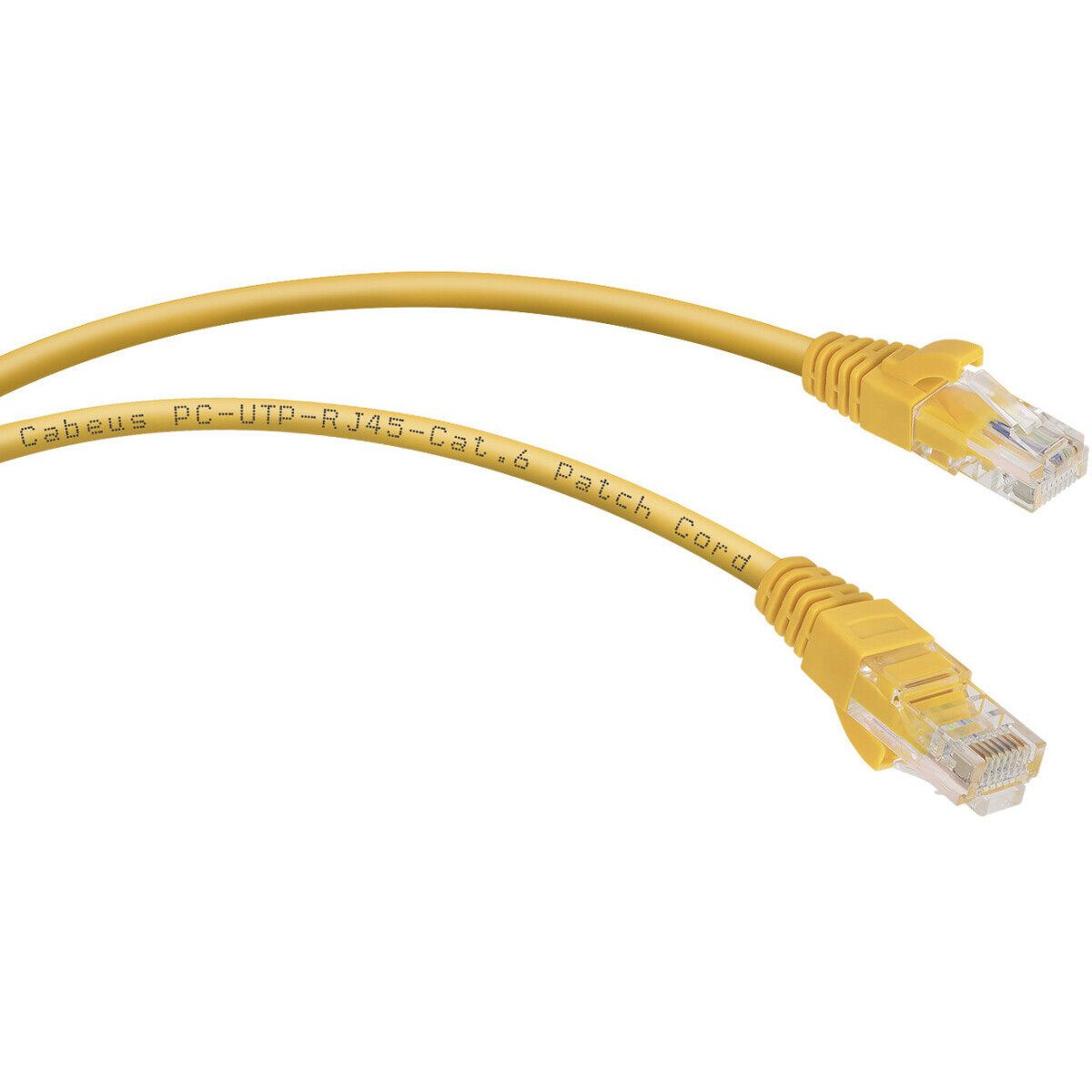 Патч-корд Cabeus PC-UTP-RJ45-Cat.6-2m-YL, 2м