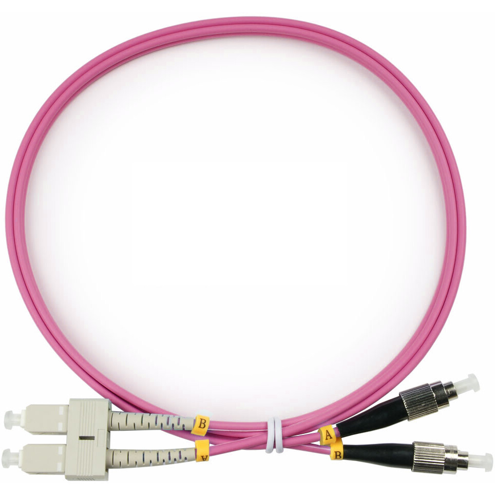 Патч-корд Cabeus FOP-50-OM4-SC-FC-1m, 1м