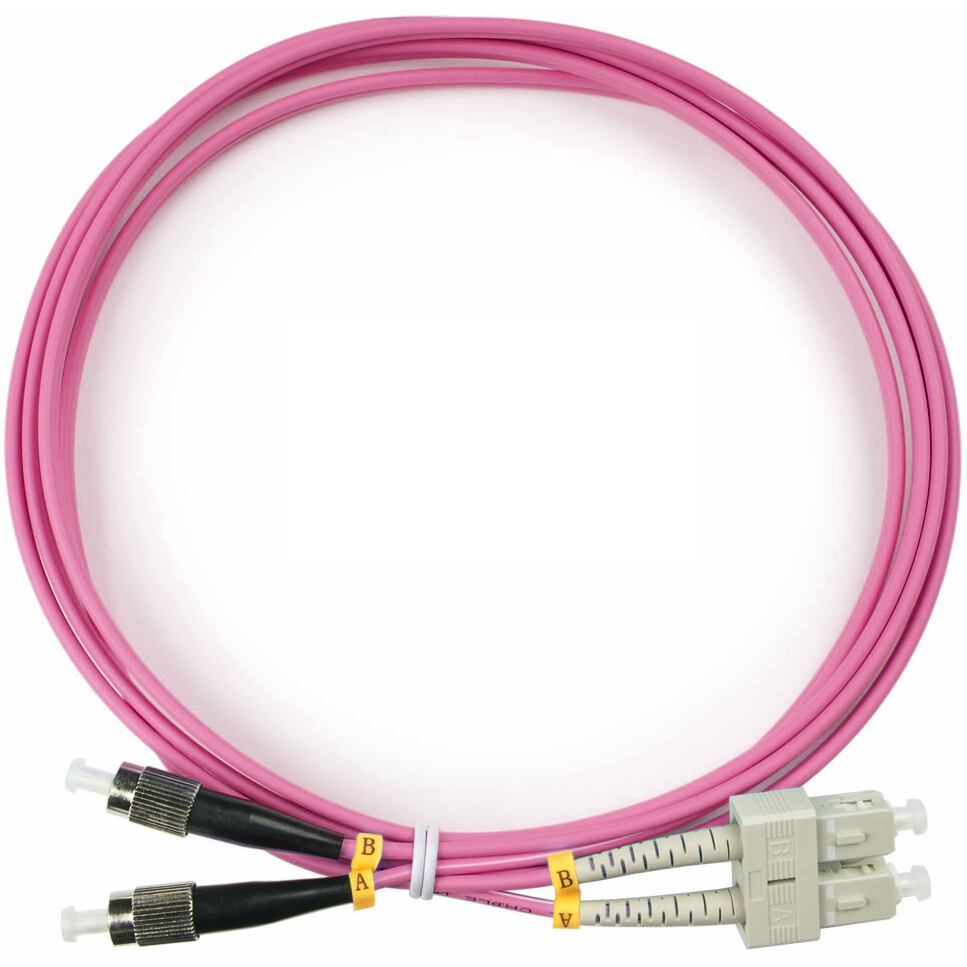 Патч-корд Cabeus FOP-50-OM4-SC-FC-2m, 2м