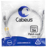 Патч-корд Cabeus PC-FTP-RJ45-Cat.5e-1.5m, 1.5м