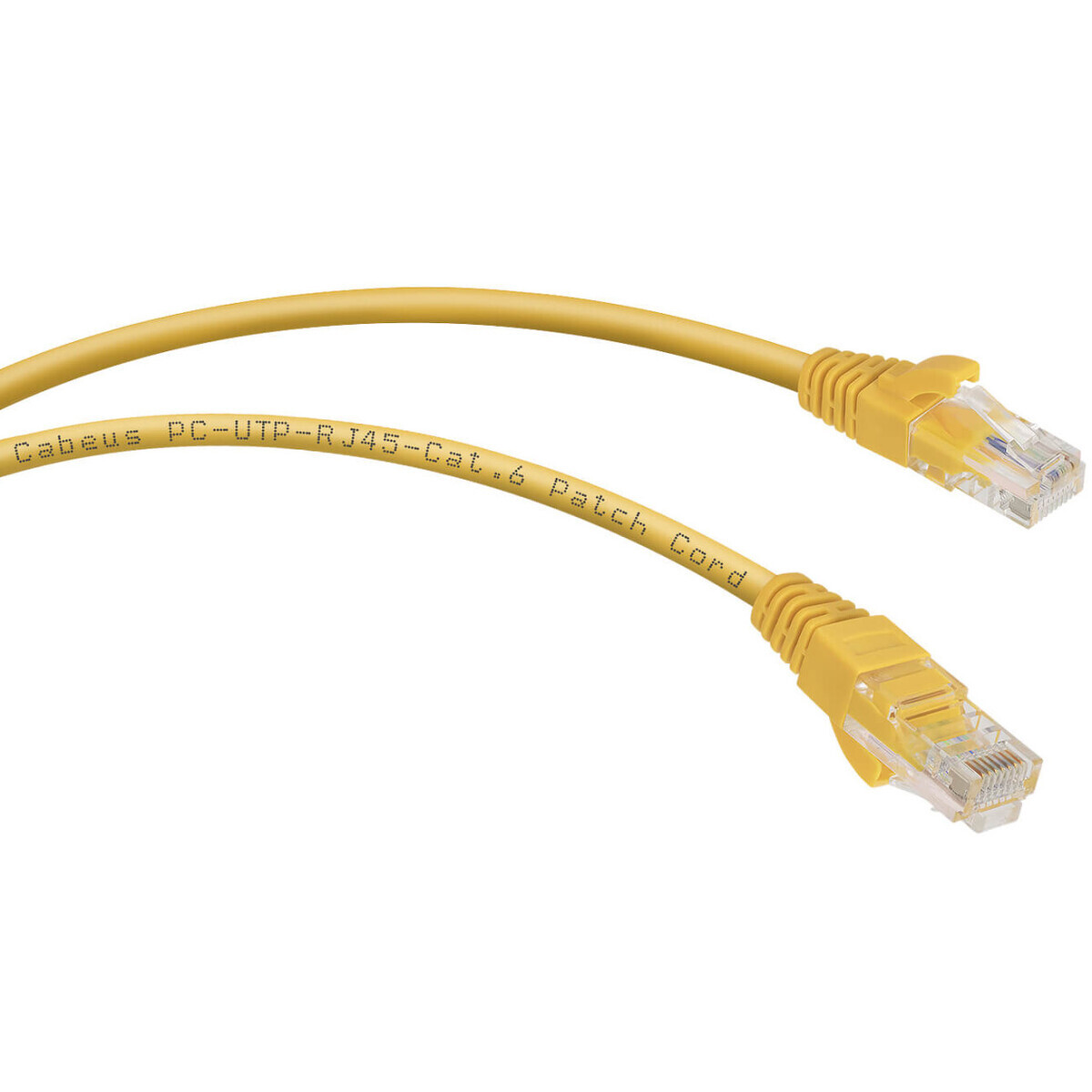 Патч-корд Cabeus PC-UTP-RJ45-Cat.6-5m-YL-LSZH, 5м