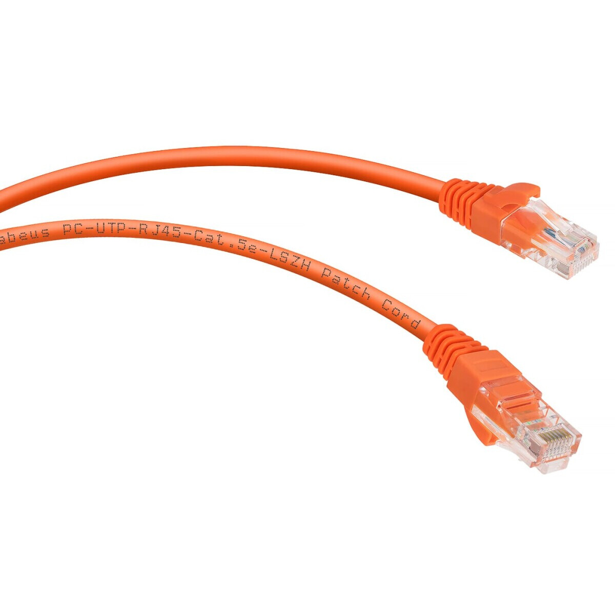 Патч-корд Cabeus PC-UTP-RJ45-Cat.6-0.3m-OR-LSZH, 0.3м