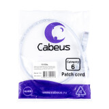 Патч-корд Cabeus PC-UTP-RJ45-Cat.6-0.5m-WH-LSZH, 0.5м