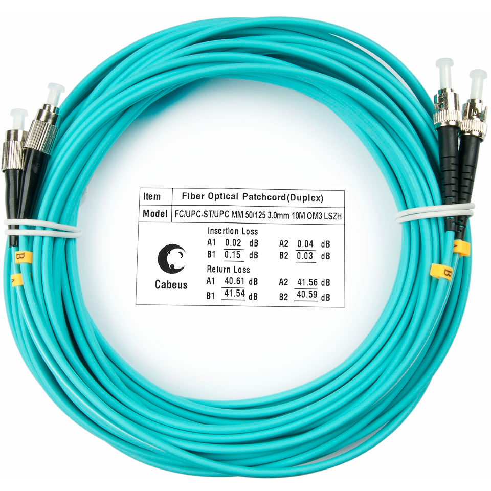 Патч-корд Cabeus FOP-50-FC-ST-20m, 20м