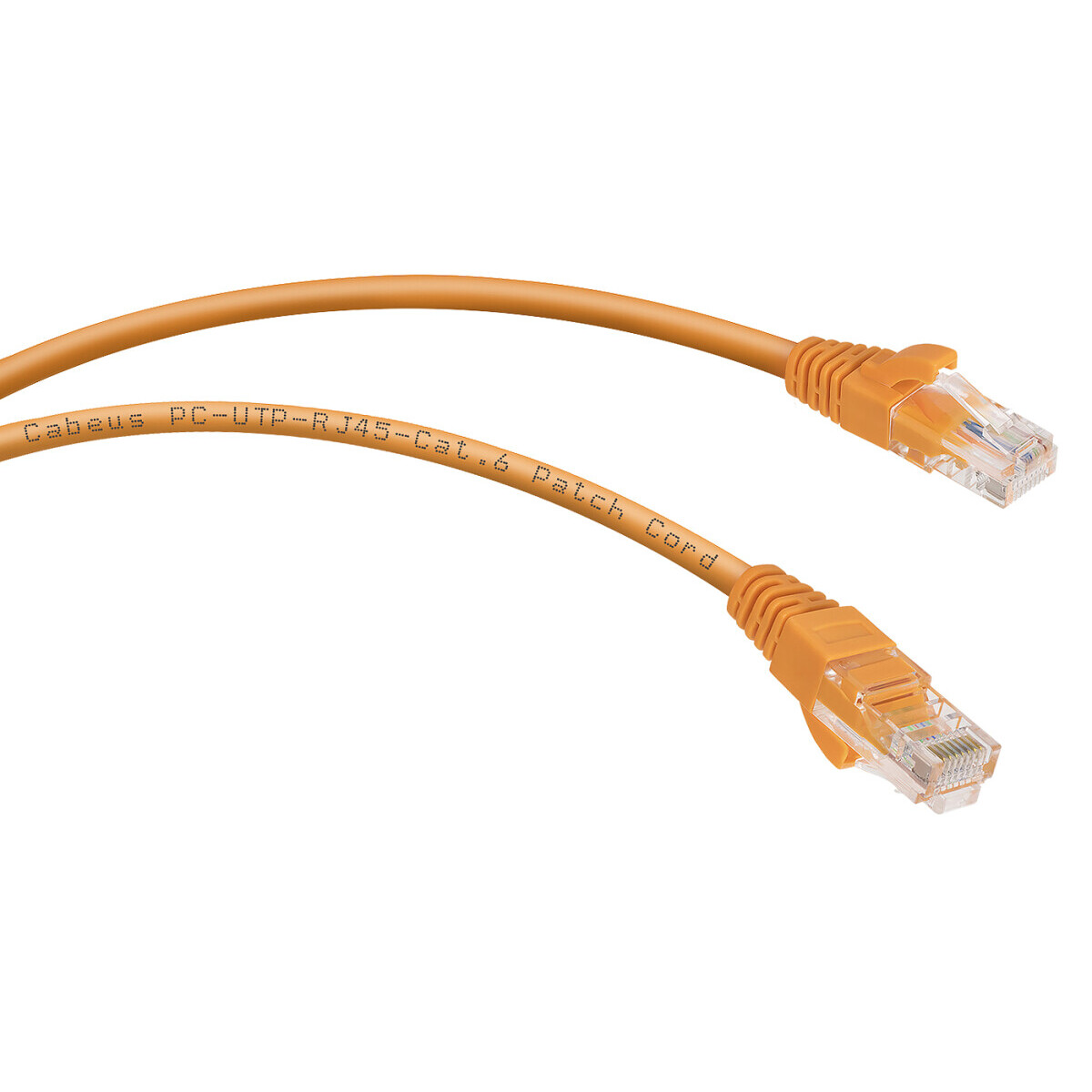Патч-корд Cabeus PC-UTP-RJ45-Cat.6-0.5m-OR, 0.5м