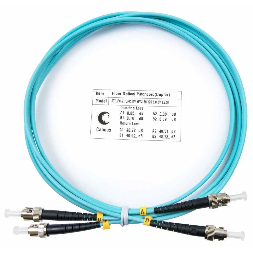 Патч-корд Cabeus FOP-50-ST-ST-1,5m, 1.5м