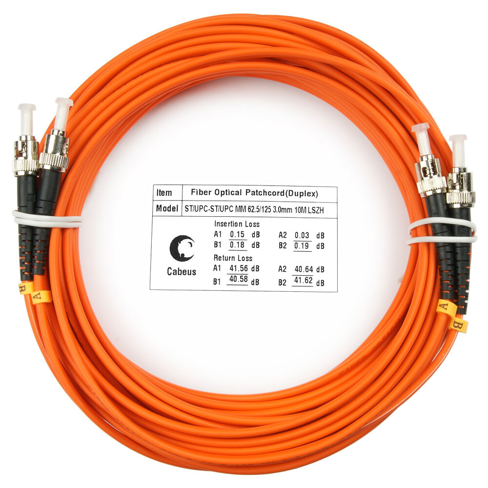 Патч-корд Cabeus FOP-62-ST-ST-10m, 10м