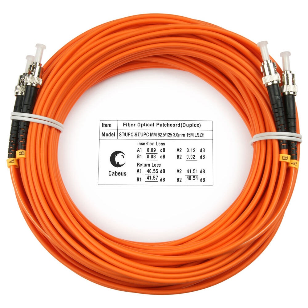 Патч-корд Cabeus FOP-62-ST-ST-15m, 15м