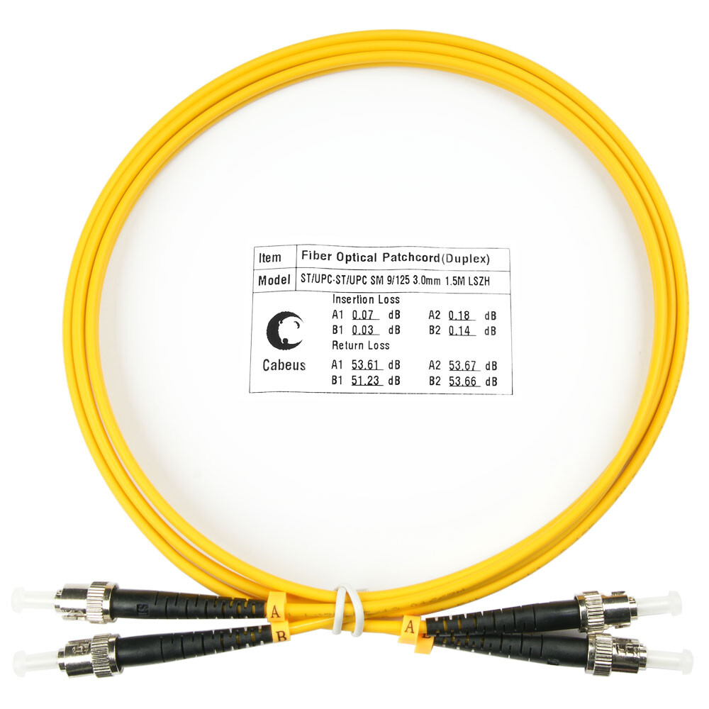 Патч-корд Cabeus FOP(d)-9-ST-ST-1,5m, 1.5м